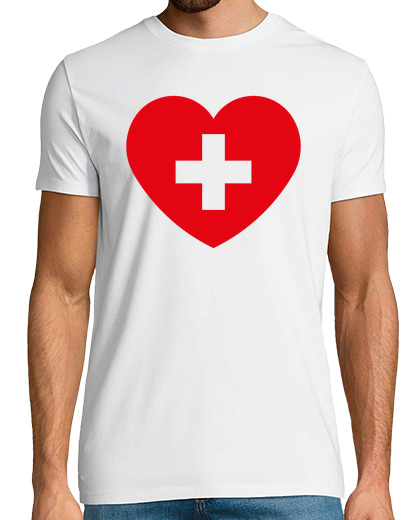 Image of Heart Swiss Cross - I Love Switzerland