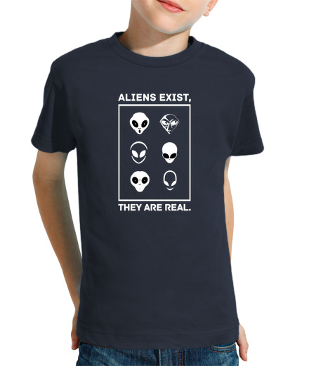 Tee Shirt Pour Enfant Manche Courte les extraterrestres existent ils sont r