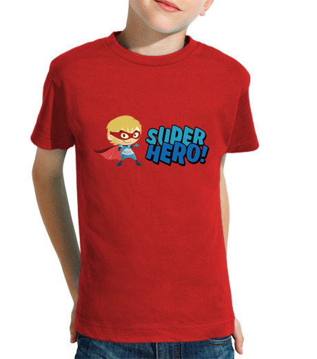 Tee Shirt Pour Enfant Manche Courte Super hero