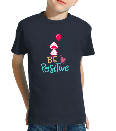 Tee Shirt Pour Enfant Manche Courte être positif