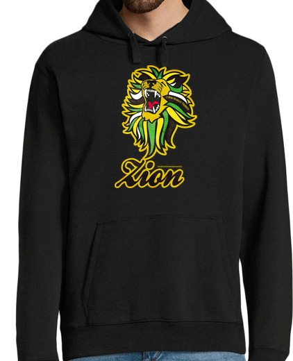 Sweat-shirt À Capuche Pour Homme rugissement reggae du lion