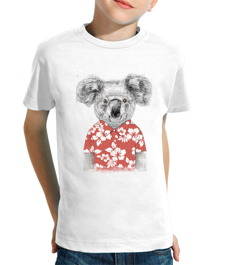 T-shirt bambino manica corta koala estivo