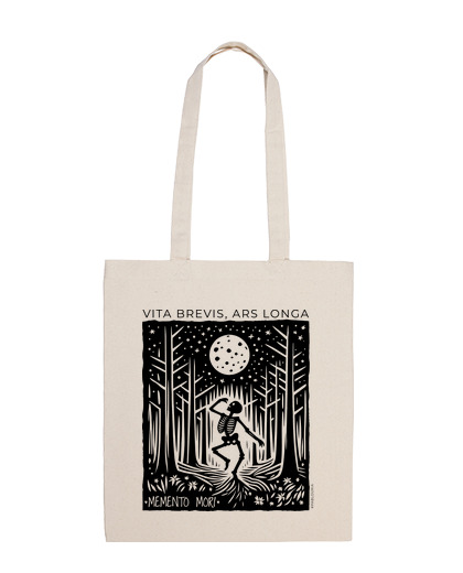 Bolsa De Tela Memento Mori - Black laTostadora