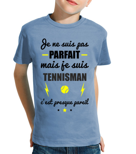 T-shirt bambino manica corta non perfetto ma tennista