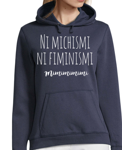 Sweat-shirt À Capuche Pour Femme ni michismi ni fiminismi