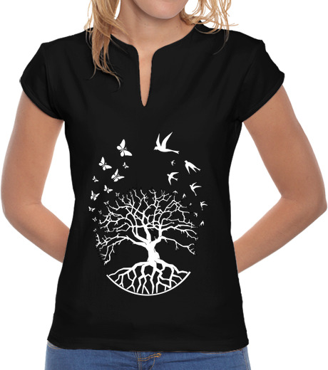 Image of t shirt tree life woman mao wisdom harmony fs