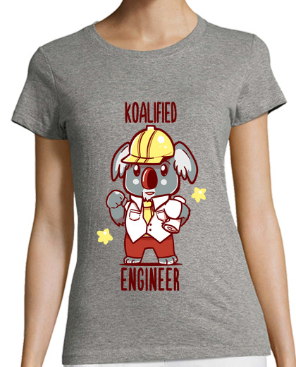 Image of koalified engineer - koala animal pun - womans shirt