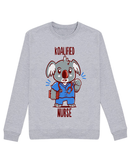 Sweat Unisexe infirmière koalified - koala animal pun - sweat pour homme