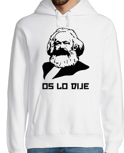 Sweat-shirt À Capuche Pour Homme je te l'avais dit - sweat karl marx