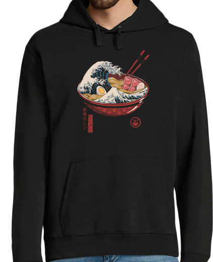 Sweat-shirt À Capuche Pour Homme grande vague de ramen