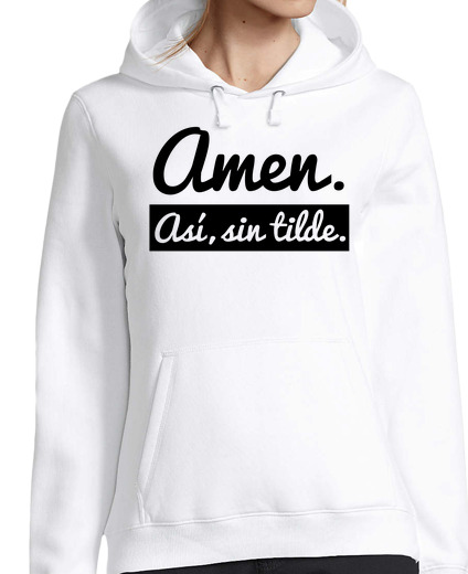 Sweat-shirt À Capuche Pour Femme amen bien sans accent