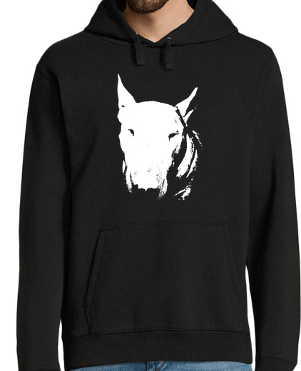 Sweat-shirt À Capuche Pour Homme tête bull terrier