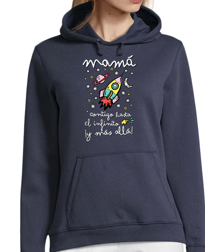 Sweat-shirt À Capuche Pour Femme Maman vous à l' infini et plus all