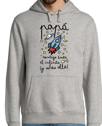 Sweat-shirt À Capuche Pour Homme Papa avec vous à l'infini et plus à