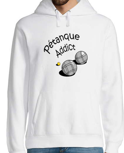 Sweat-shirt À Capuche Pour Homme Petanque addict