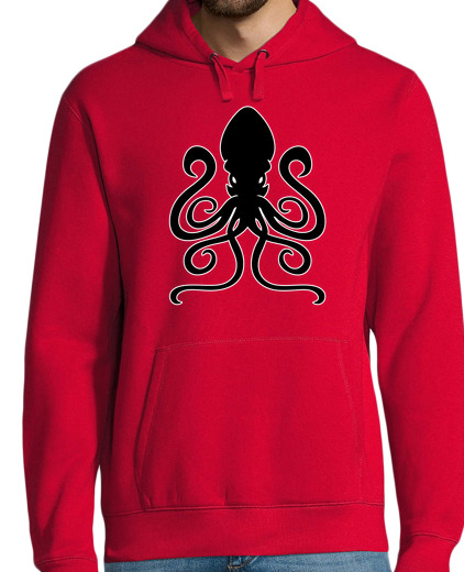 Sweat-shirt À Capuche Pour Homme Octopus pieuvre calamar