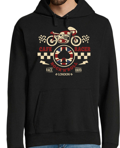 Sweat-shirt À Capuche Pour Homme café racer