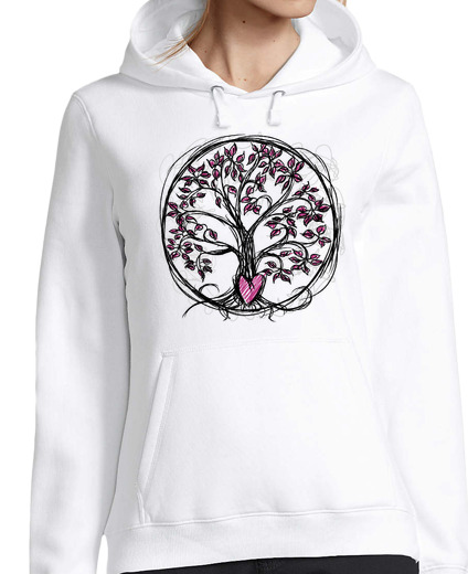 Sweat-shirt À Capuche Pour Femme -l39arbre de la vie-