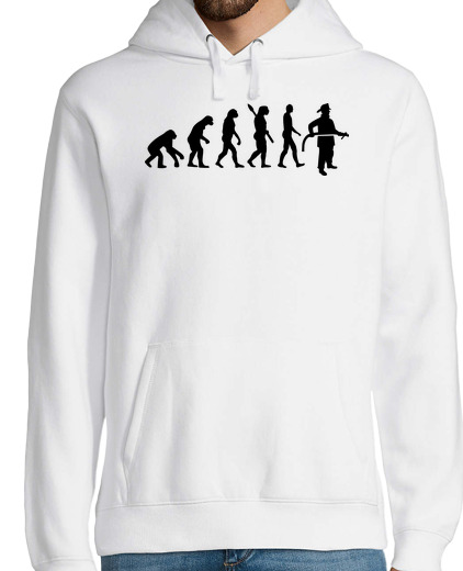 Sweat-shirt À Capuche Pour Homme évolution pompier