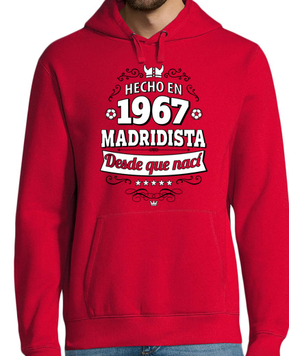 Sudadera Con Capucha Para Hombre Hecho en 1967 Madridista desde que nací laTostadora