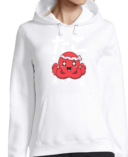 Sweat-shirt À Capuche Pour Femme pieuvre kawaii