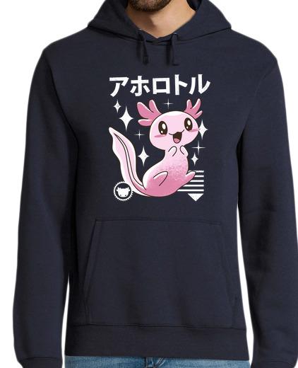 Sweat-shirt À Capuche Pour Homme kawaii axolotl