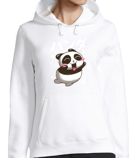 Sweat-shirt À Capuche Pour Femme panda kawaii