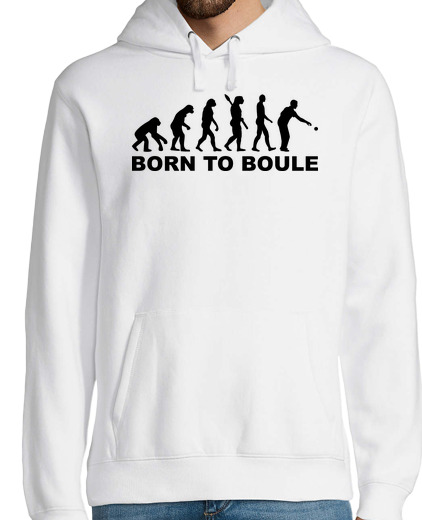 Sweat-shirt À Capuche Pour Homme évolution boule pétanque