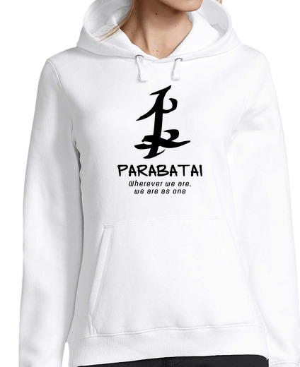 Sweat-shirt À Capuche Pour Femme shadowhunters: rune parabatai (noir)