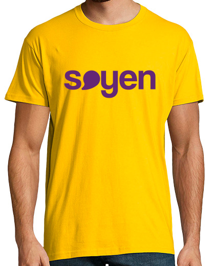 T-shirt uomo manica corta soyen pocast logo - viola