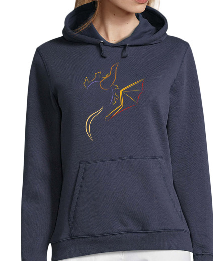 Sweat-shirt À Capuche Pour Femme le dragon