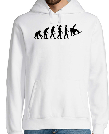 Sweat-shirt À Capuche Pour Homme évolution snowboard