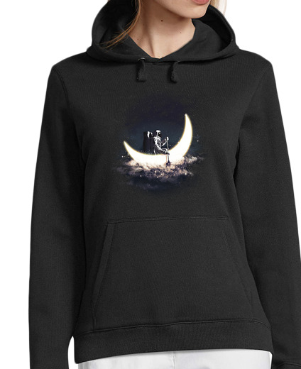 Sweat-shirt À Capuche Pour Femme voile de lune