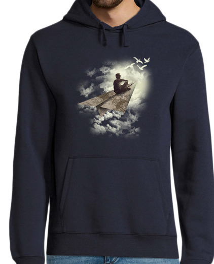 Sweat-shirt À Capuche Pour Homme avion en papier