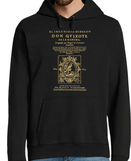 Sweat-shirt À Capuche Pour Homme cervantes don quijote (tees sombres)