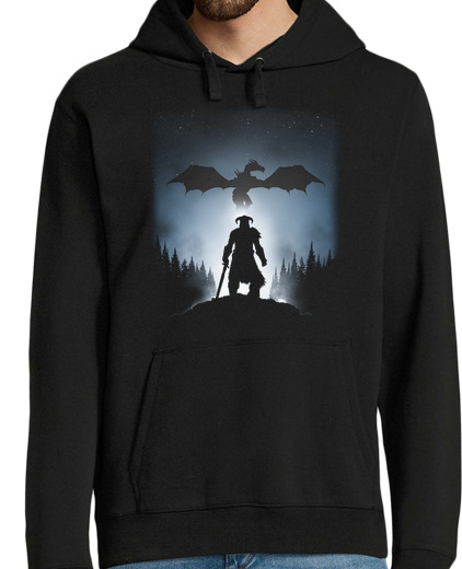 Sweat-shirt À Capuche Pour Homme chasse au dragon