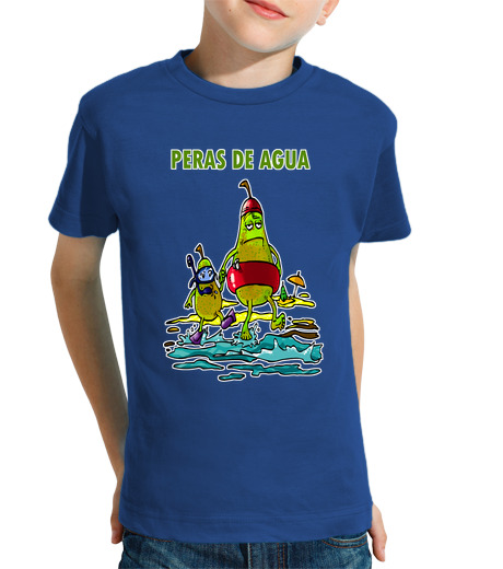 T-shirt bambino manica corta pere acqua