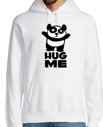 Sweat-shirt À Capuche Pour Homme panda hug me