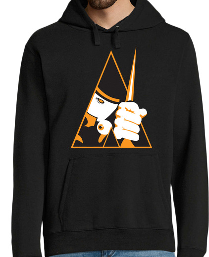 Sweat-shirt À Capuche Pour Homme Orange mécanique