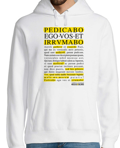 Sweat-shirt À Capuche Pour Homme amusant: pedicabo ego vos et irrumabo