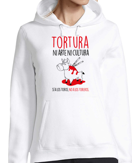 Sweat-shirt À Capuche Pour Femme oui à les taureaux les toreros