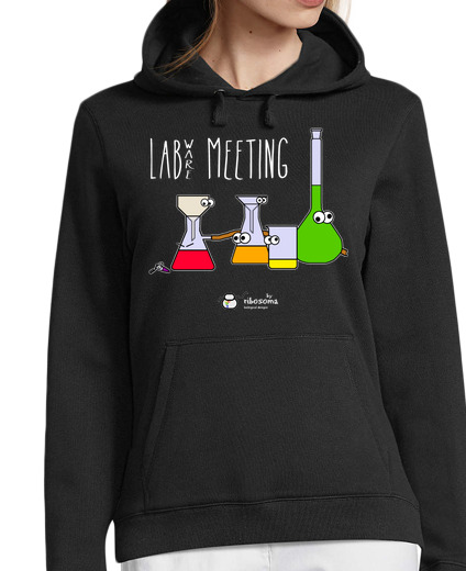 Sweat-shirt À Capuche Pour Femme réunion de matériel de laboratoire (fon