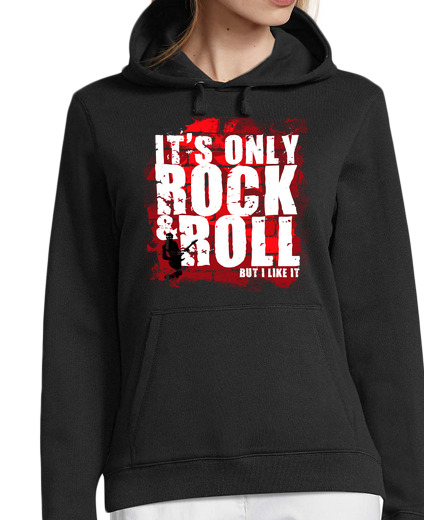 Sweat-shirt À Capuche Pour Femme seulement rock