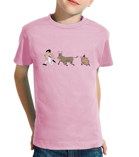 Image of encierro san fermin t shirt for kids