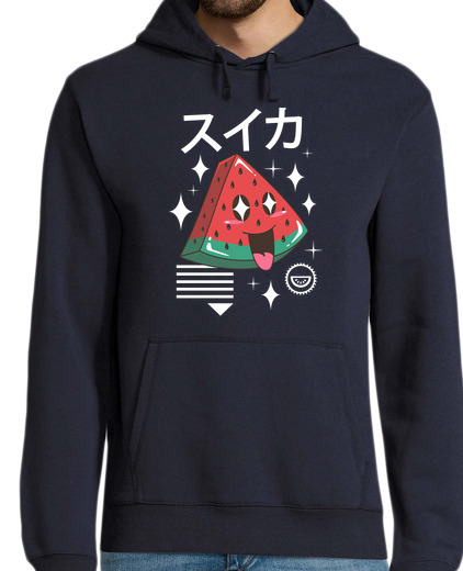 Sweat-shirt À Capuche Pour Homme pastèque kawaii