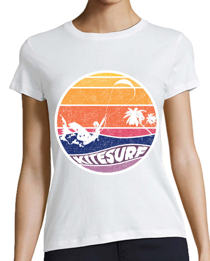 Tee Shirt Femme Classique Manches Courtes kitesurf9