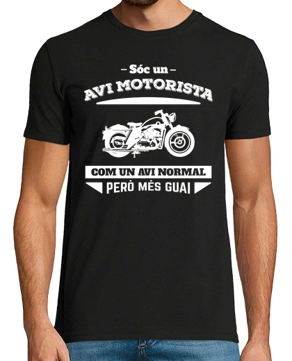 Image of sóc un avi motorista, com un normal avi però més guai, catalan, father's day