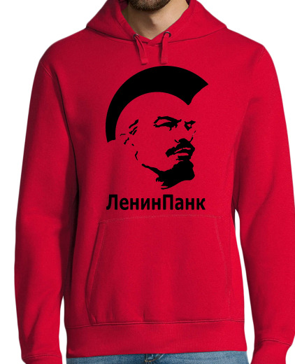 Sweat-shirt À Capuche Pour Homme Lenin Punk