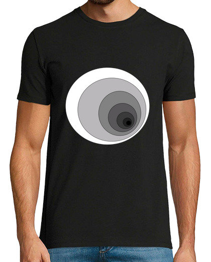 Camiseta Hombre Manga Corta Black and White Circles laTostadora