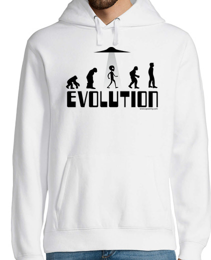 Sweat-shirt À Capuche Pour Homme évolution ovni